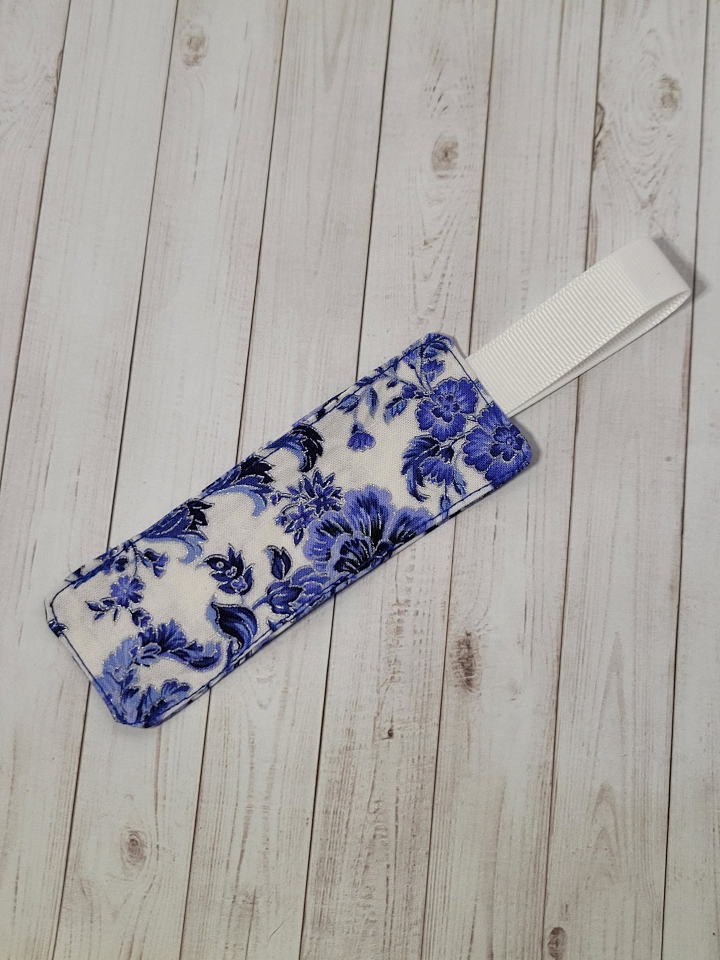 Blue and White Porcelain Fabric Bookmark