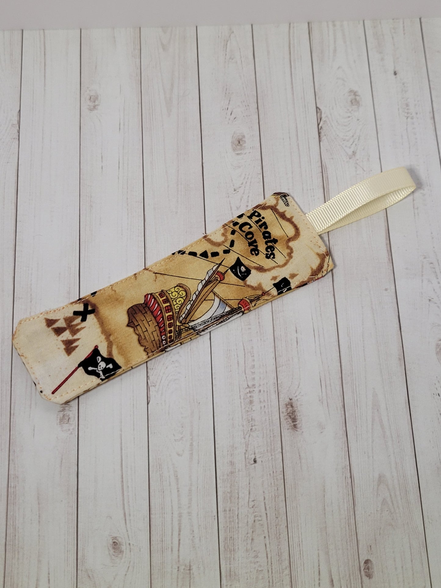 Treasure Map Fabric Bookmark