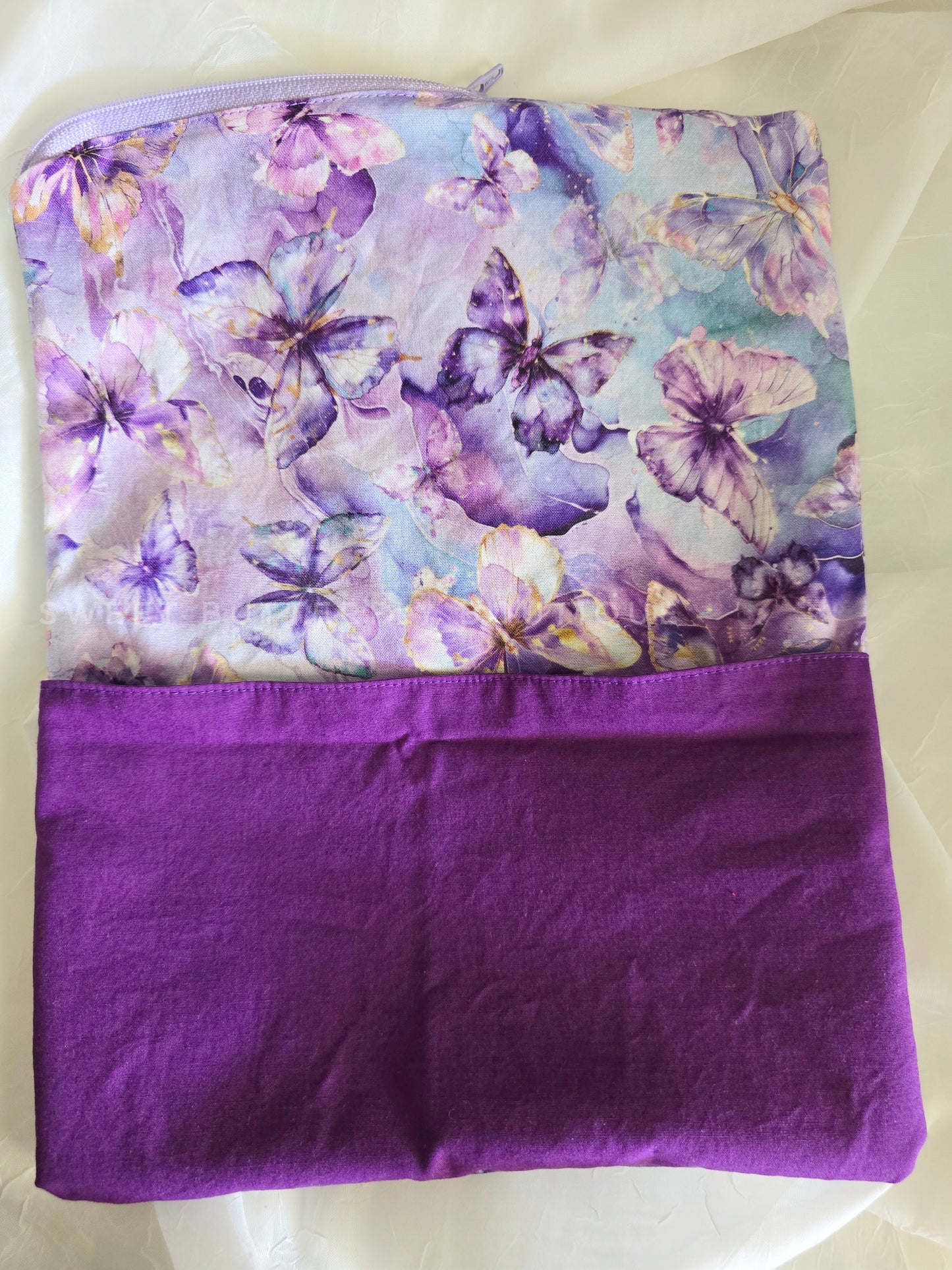 Purple Butterflies book sleeve