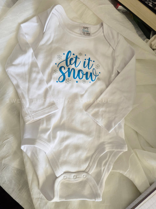 Let it snow - Long sleeve - 12-18 months