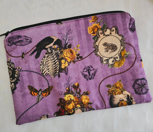 Spooky Purple Zipper Bag
