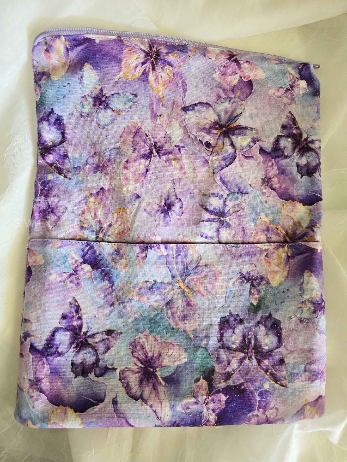 Purple Butterflies book sleeve