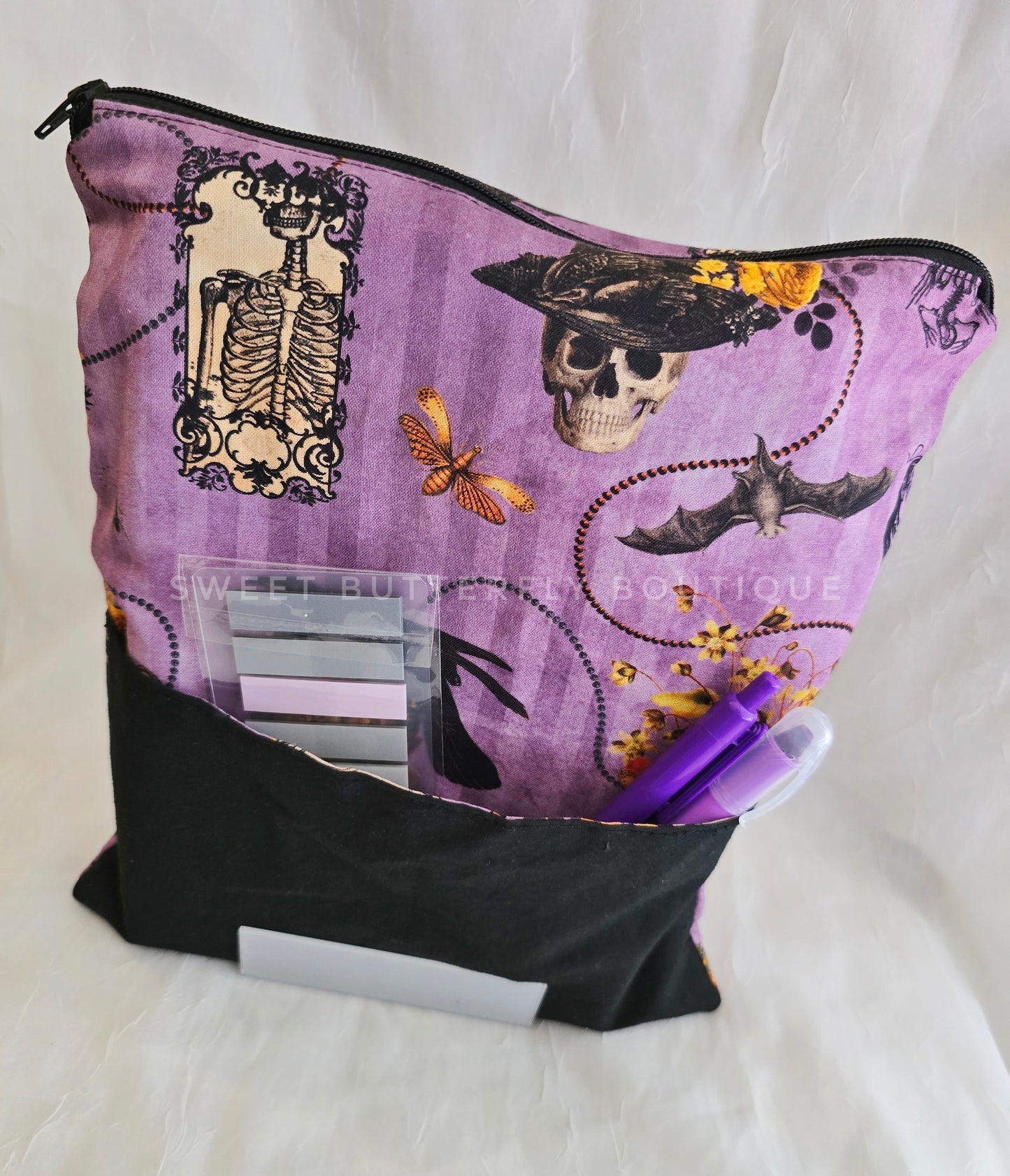Spooky Purple Book Sleeve
