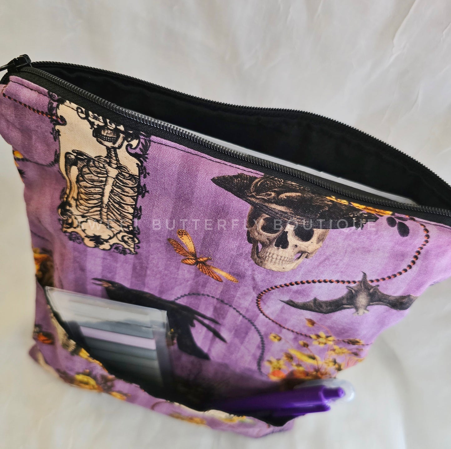 Spooky Purple Book Sleeve