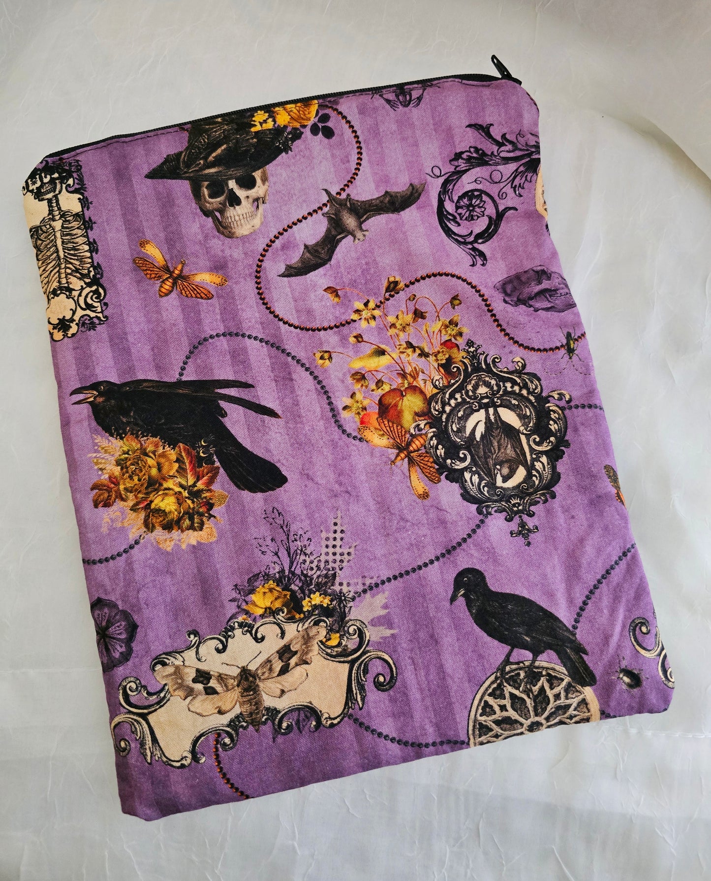 Spooky Purple Book Sleeve