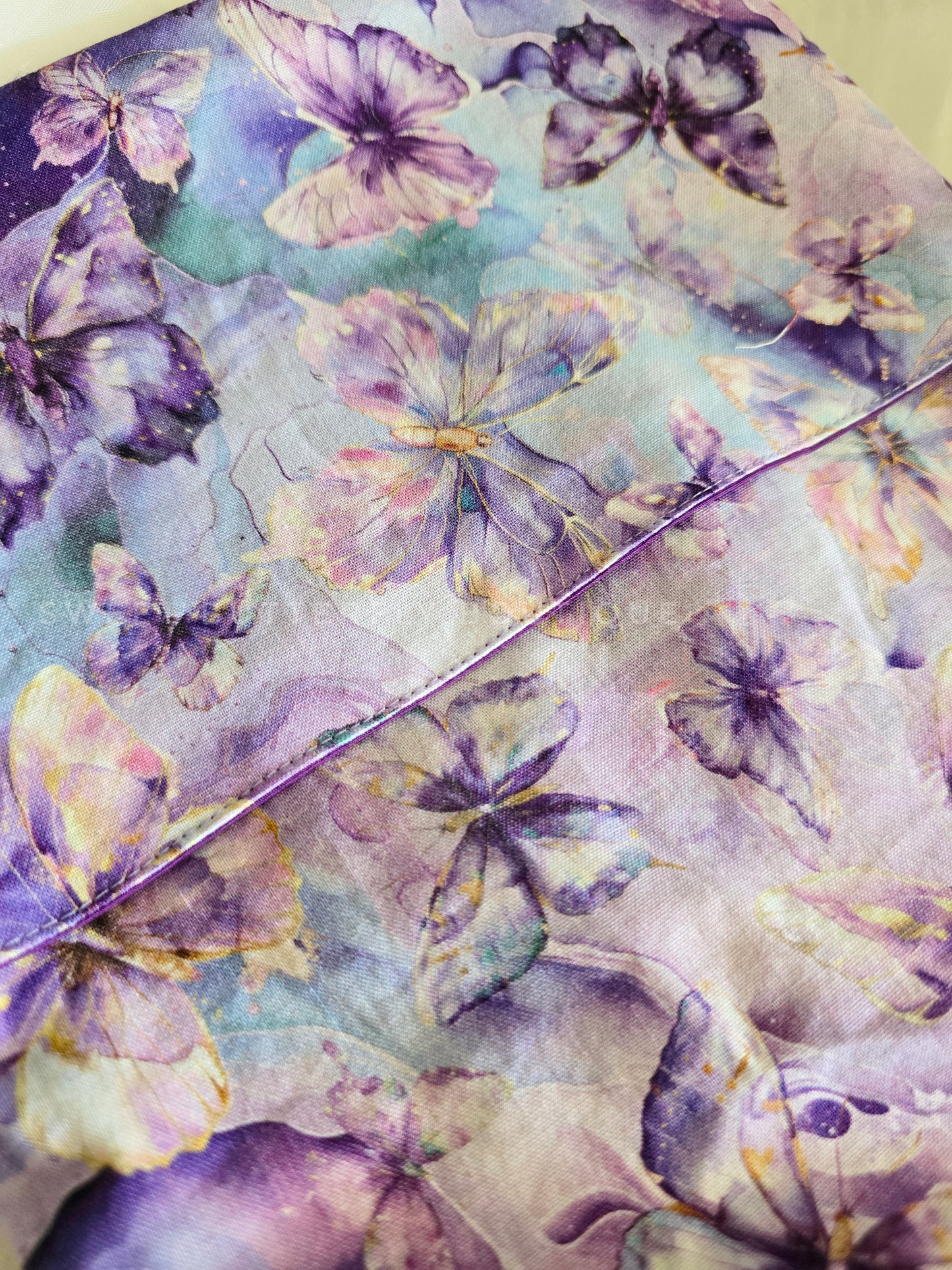 Purple Butterflies book sleeve